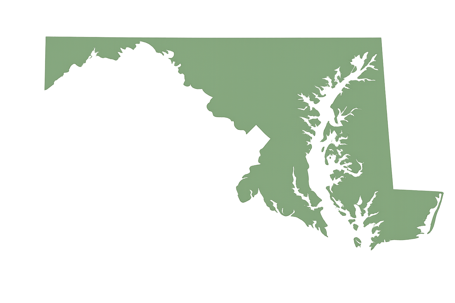 Image of the state of Maryland