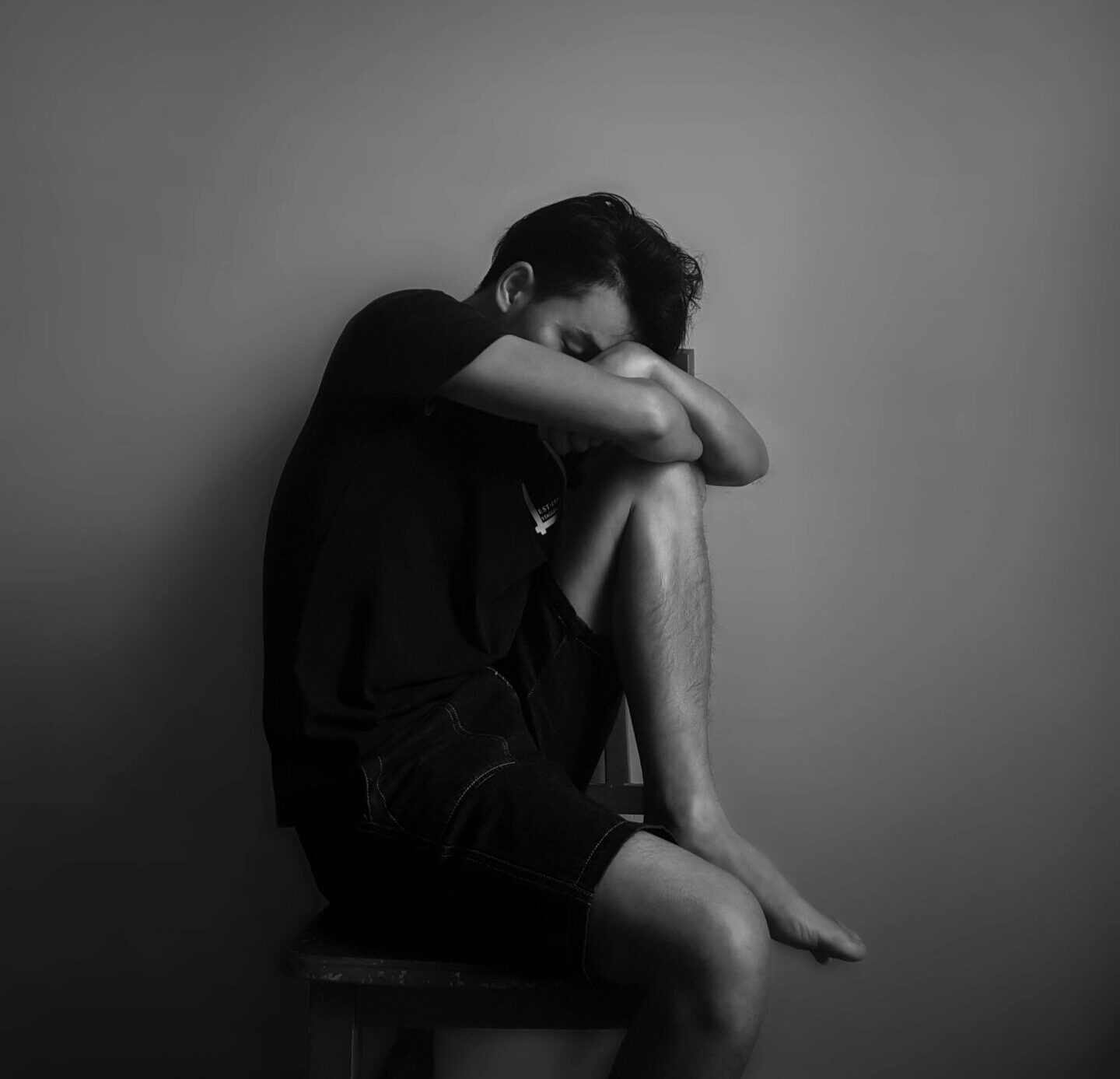 person with depression and burnout